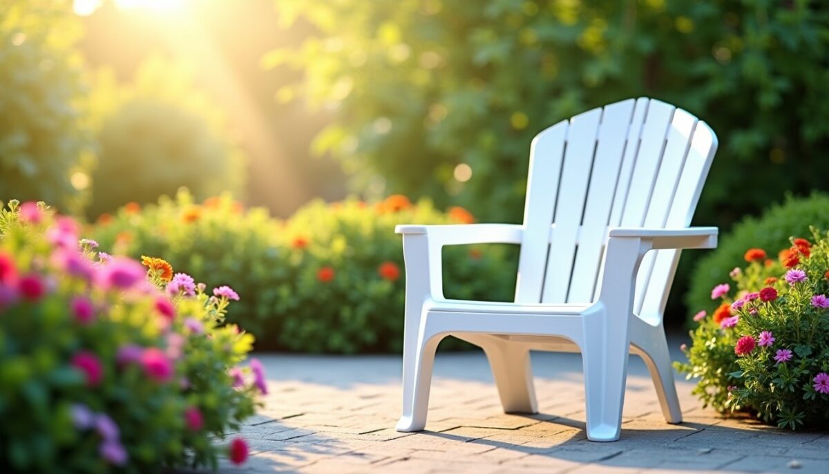 Astuces efficaces pour nettoyer et raviver une chaise de jardin en plastique blanc